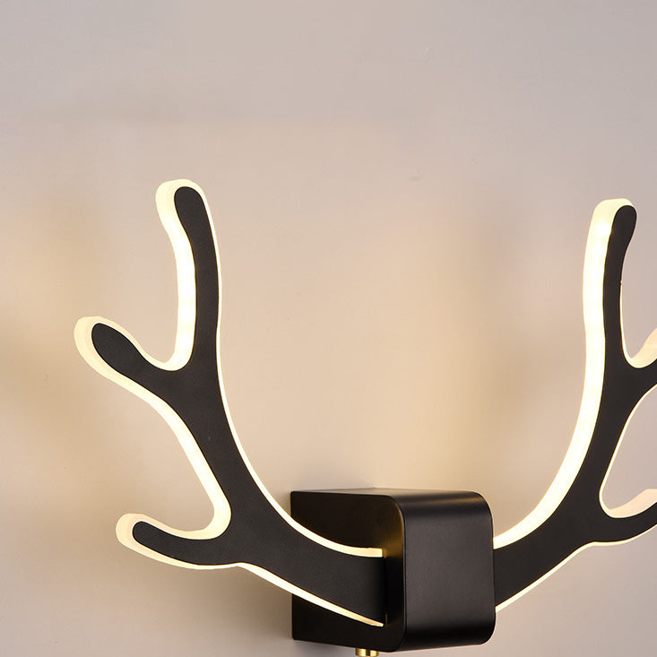 Creative Antler Iron Acrylic LED Wall Sconce Lamp