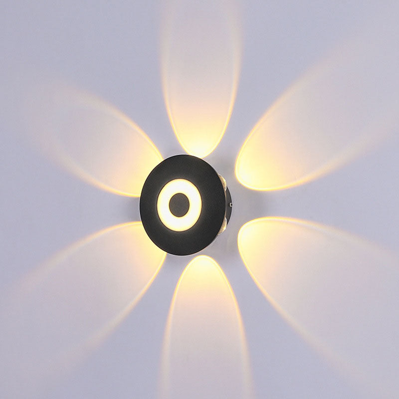 Scandinavian Aluminum Round Shade LED Wall Sconce Lamp