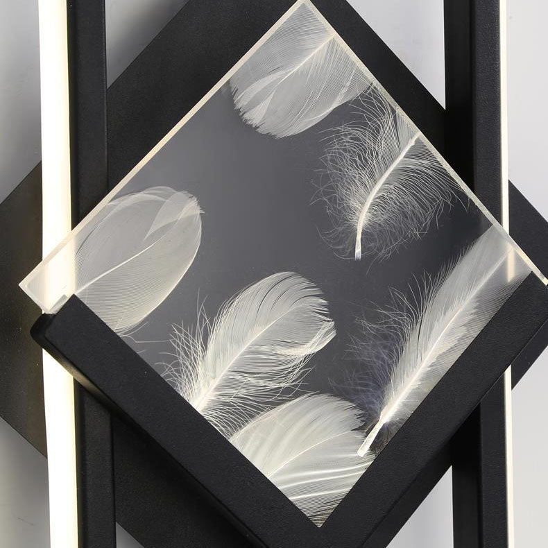 Rectangle Square Aluminum Acrylic LED Wall Sconce Lamp