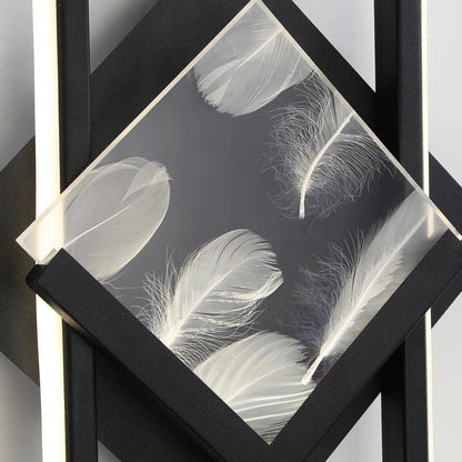 Rectangle Square Aluminum Acrylic LED Wall Sconce Lamp