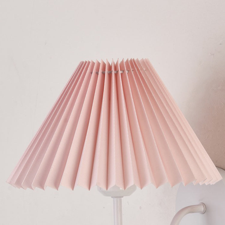Mushroom Curved Rod Iron Fabric 1-Light Wall Sconce Lamp