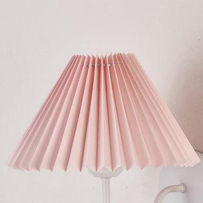 Mushroom Curved Rod Iron Fabric 1-Light Wall Sconce Lamp