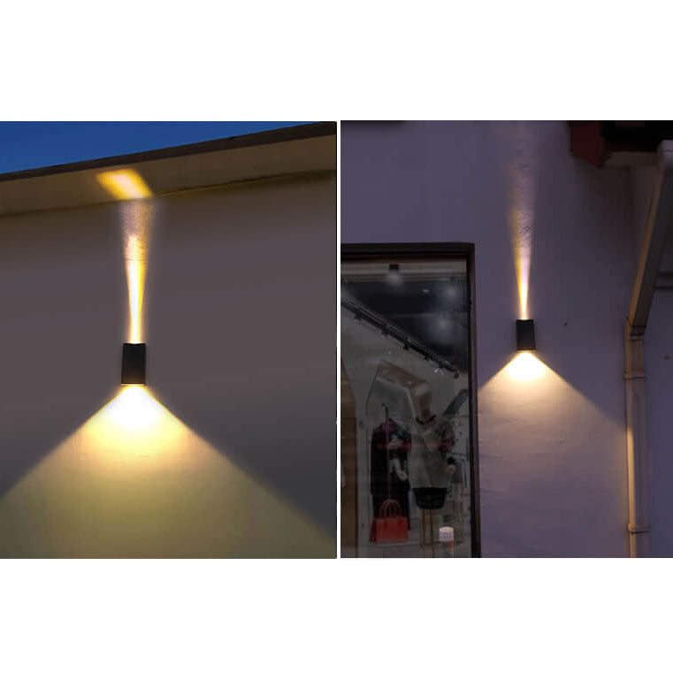 Solar Trapezoid Outdoor Waterproof LED Wall Sconce Lamp