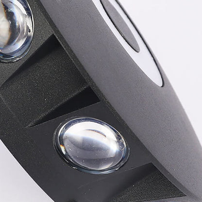 Black Indoor Outdoor Waterproof LED Wall Sconce Lamp