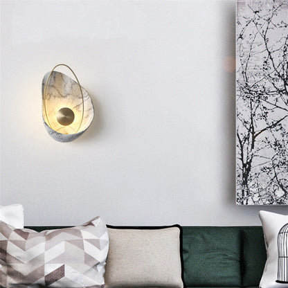 Scandinavian Shell Resin Metal LED Wall Sconce Lamp