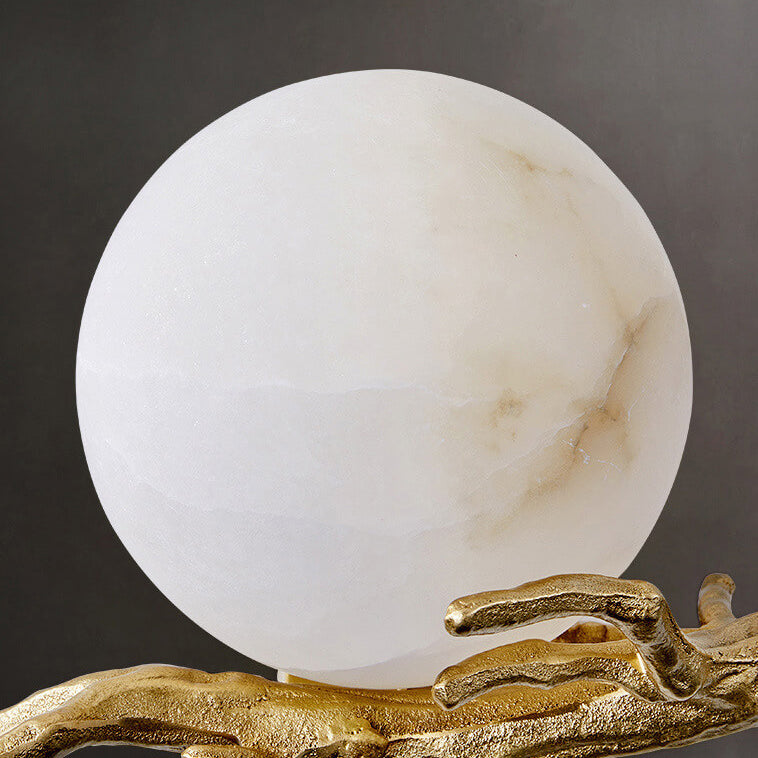 Luxury Brass Lucite Tree Branch 1-Light Wall Sconce Lamp