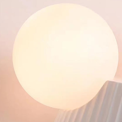 Round Table Orb Resin PE 2-Light Wall Sconce Lamp
