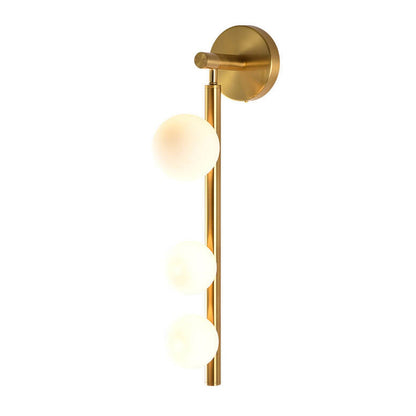 Light Luxury Bead String Design 3-Light Wall Sconce Lamp
