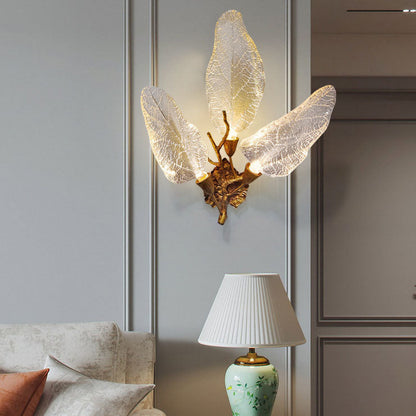 Light Luxury All-Copper Resin 2/3-Light Wall Sconce Lamp