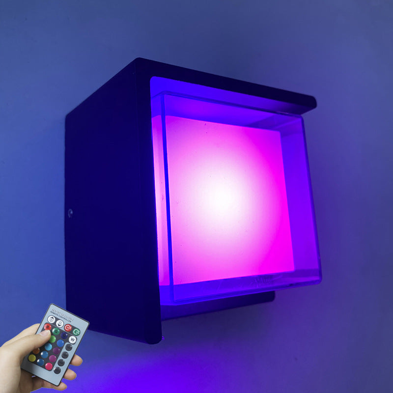Aluminum Rhombus Smart App Dimming LED Wall Sconce Lamp