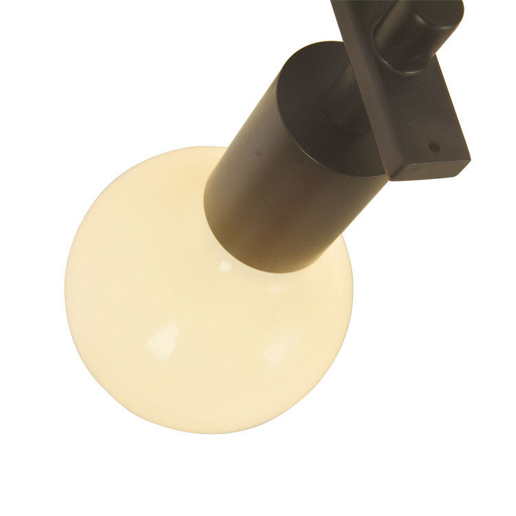 Modern Minimalist Round Iron 2-Light Wall Sconce Lamp