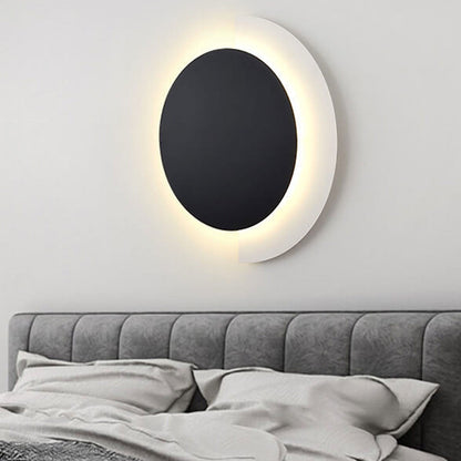 Solid Color Wrought Iron Acrylic LED Wall Sconce Lamp