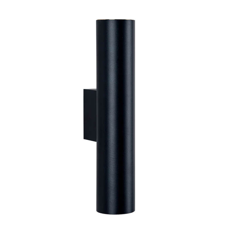 Simple Aluminum Cylindrical 2-Light LED Wall Sconce