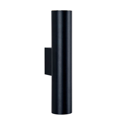 Simple Aluminum Cylindrical 2-Light LED Wall Sconce