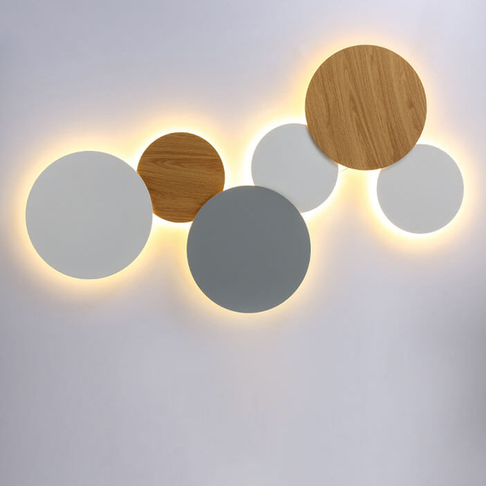 Modern Minimalist Round Eclipse Iron LED Wall Sconce Lamp