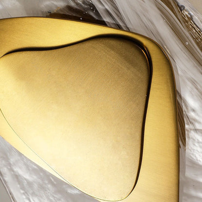 Irregular Oval Hardware Glass LED Wall Sconce Lamp