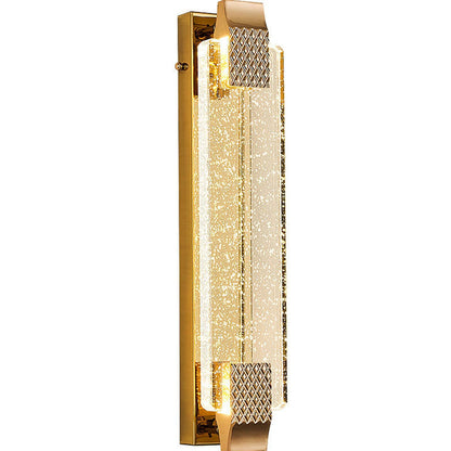 Luxury Bubble Crystal Square Alloy LED Wall Sconce Lamp
