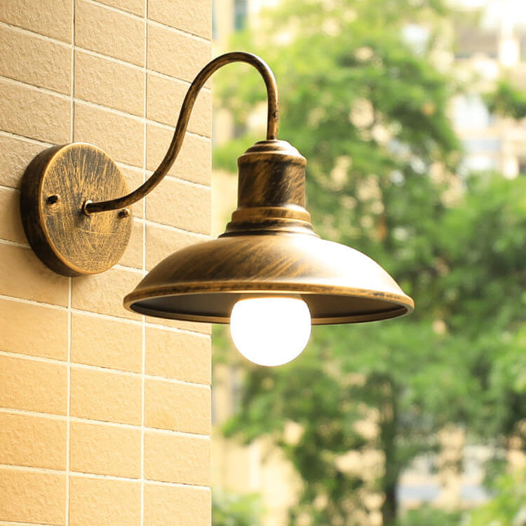 Loft Outdoor Waterproof 1-Light Bent Arm Wall Sconce Lamp