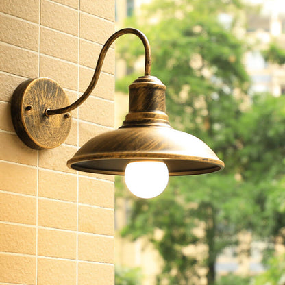 Loft Outdoor Waterproof 1-Light Bent Arm Wall Sconce Lamp