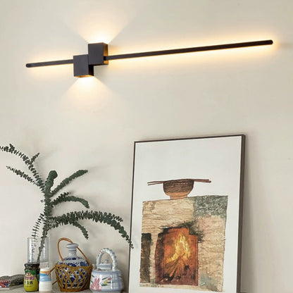 Strip Rectangle Iron Aluminum LED Wall Sconce Lamp