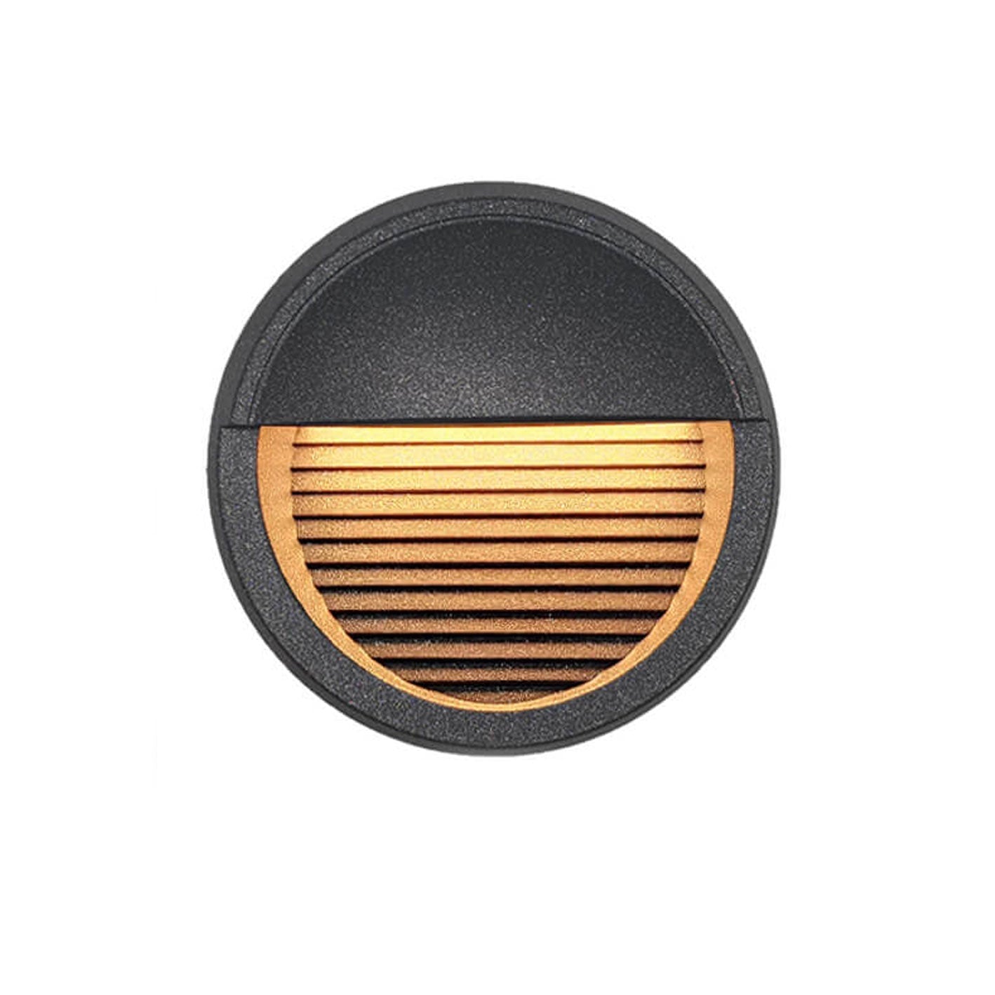 Round Aluminum LED Outdoor Stair Enclosure Step Light