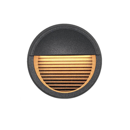 Round Aluminum LED Outdoor Stair Enclosure Step Light