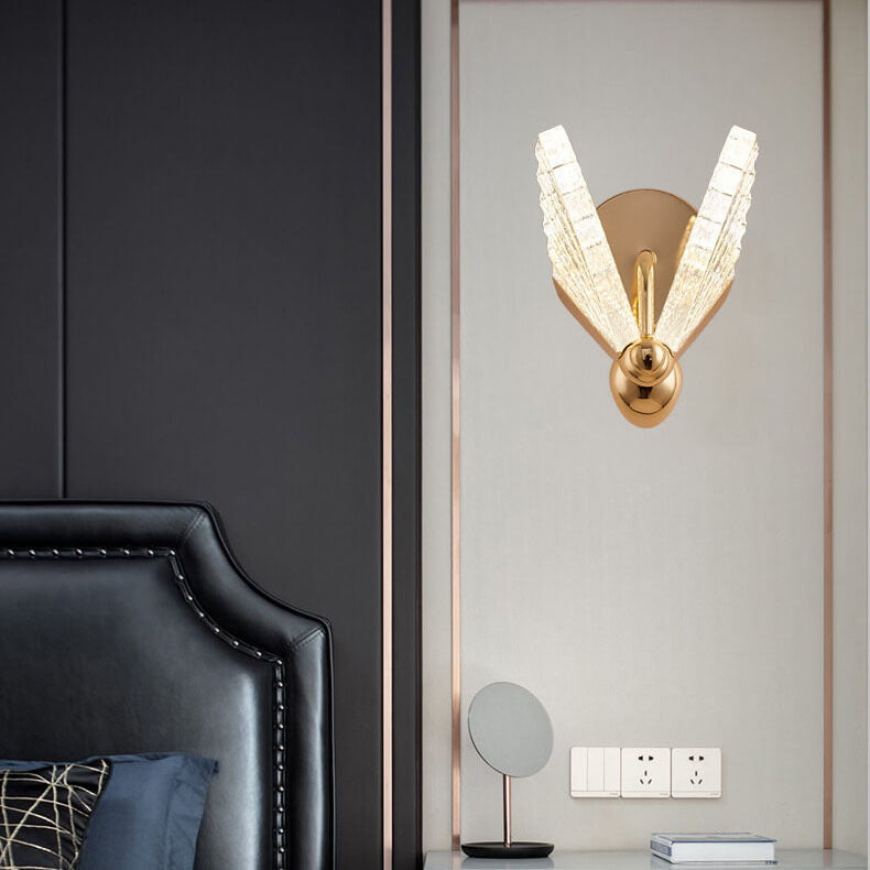 Creative Zinc Alloy Acrylic Butterfly LED Wall Sconce Lamp