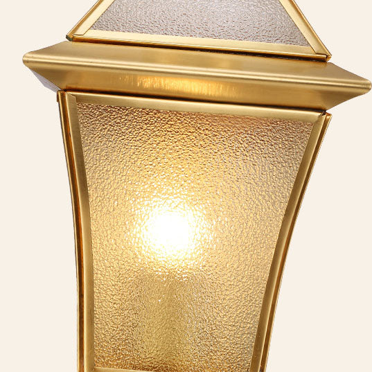 Quadrilateral Waterproof 1-Light Outdoor Wall Sconce Lamp