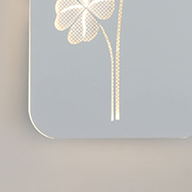 Acrylic Aluminum Iron Deer Ginkgo LED Wall Sconce Lamp