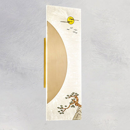 New Copper Ultra Thin Mural Design LED Wall Sconce Lamp
