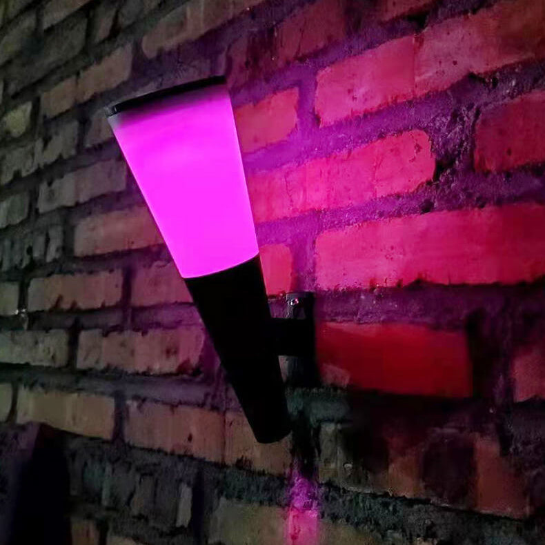Solar Horn Design LED Outdoor Decoration Wall Sconce Lamp