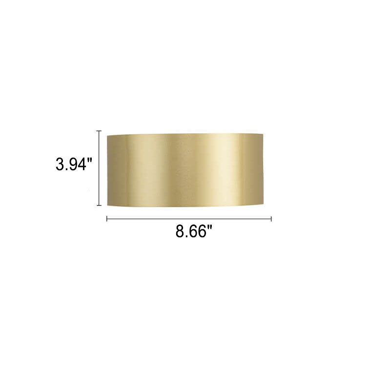 Solid Color Iron Half-circle LED Wall Sconce Lamp