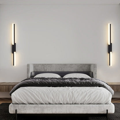 Minimalist Vertical Bar Acrylic Iron LED Wall Sconce Lamp