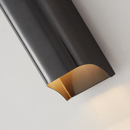 Simplicity Full Copper Column 2-Light Wall Sconce Lamp