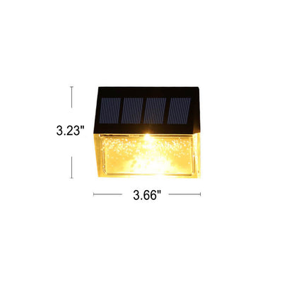Solar Light Outdoor Patio Fence LED Wall Sconce Lamp