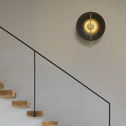 Modern Luxury Iron Round LED Wall Sconce Lamp