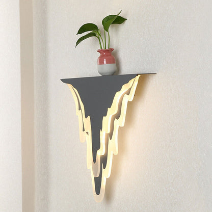 Iron Art Acrylic Irregular Shape Indoor Wall Sconce Lamp