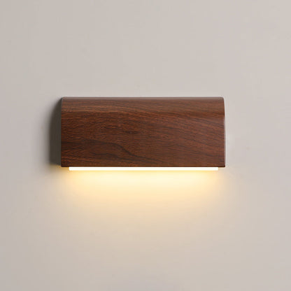 Japanese Aluminum Rectangular Shade LED Wall Sconce Lamp