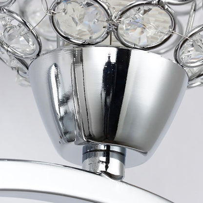 Scandinavian Base Iron Crystal 1/2 Light Wall Sconce Lamp