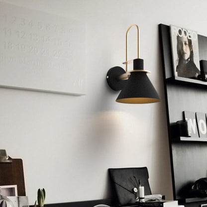 Scandinavian Macaron Horn Iron 1-Light Wall Sconce Lamp