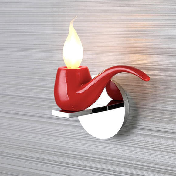 Creative Pipe Resin Hardware 1-Light Wall Sconce Lamp
