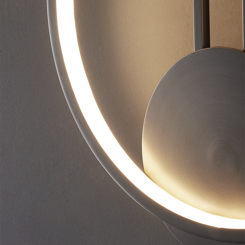 Modern Minimalist Asymmetric Copper LED Wall Sconce Lamp