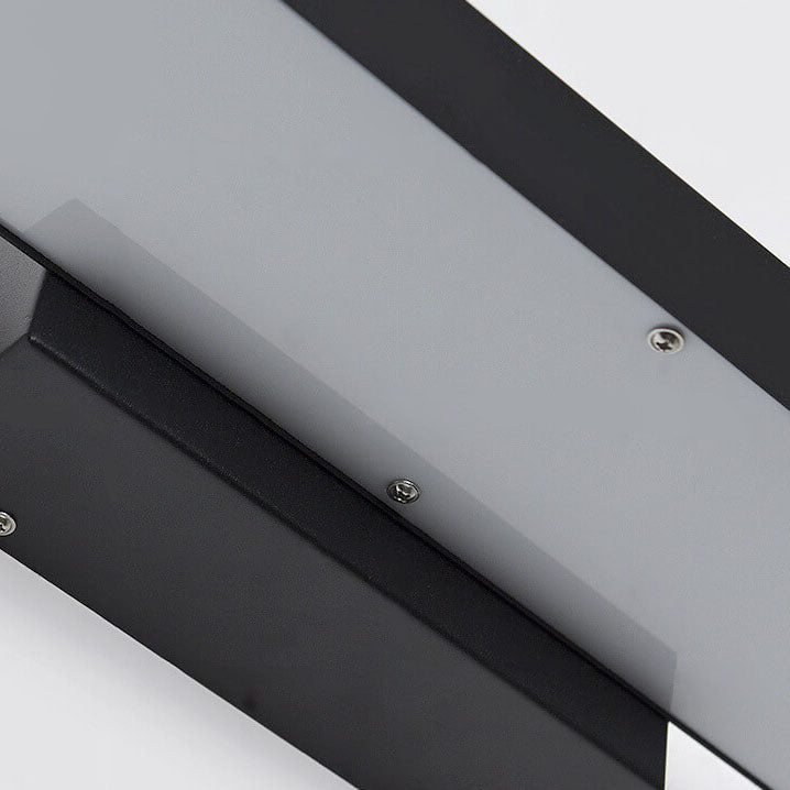 Modern Minimalist Flat LED Sensor Outdoor Wall Sconce