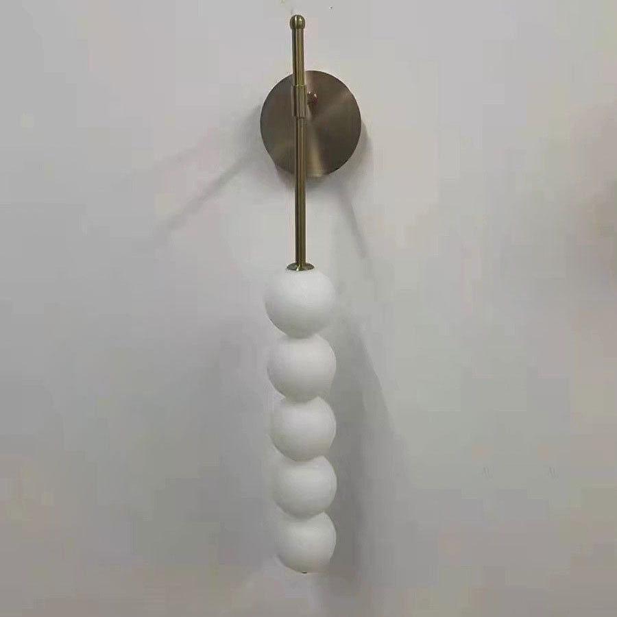Simplicity Iron Glass Ball 3/5/7-Light Wall Sconce Lamp