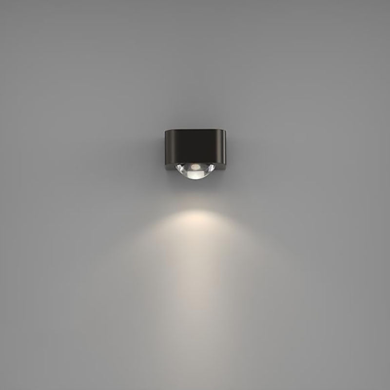 Copper Cuboid Up And Down Luminous LED Wall Sconce Lamp