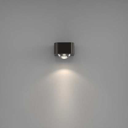 Copper Cuboid Up And Down Luminous LED Wall Sconce Lamp