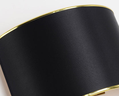 Fabric Mirror Stainless Steel 1-Light Wall Sconce Lamp