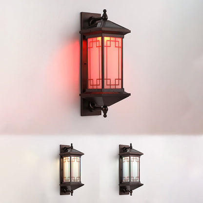 Chinese Knot Pattern LED Waterproof Solar Wall Sconce Lamp