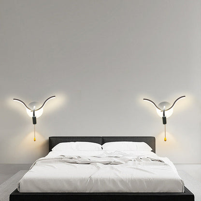 Triangle Iron PC LED Wall Sconce Lamp With Spotlight