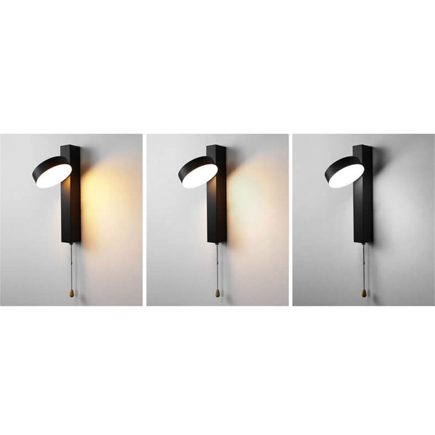 Wrought Iron Acrylic Pull Wire Switch LED Wall Sconce Lamp